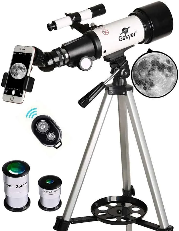 ZHBH Astronomy Monoculars Telescopes for Beginners Kids,70mm Aperture AZ Mount,Telescope Catadioptric Reflectors Binoculars Astronomical Refractor 