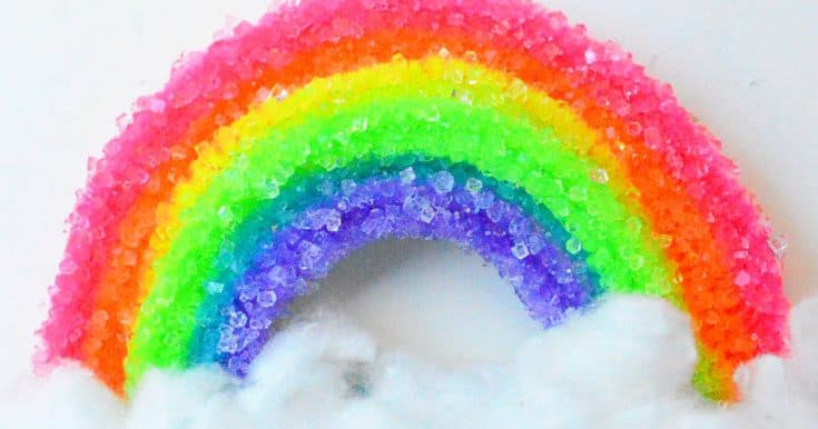 Make a crystal rainbow experiment