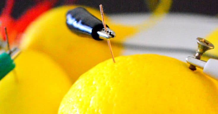 Lemon battery experiment