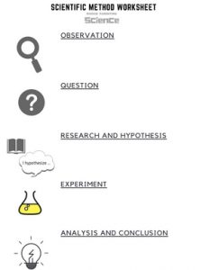 scientific method worksheet